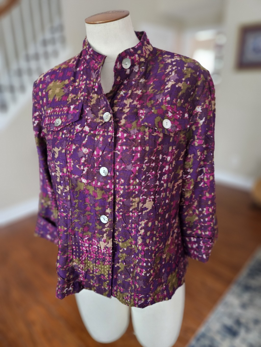 Ruby Rd. Abstract Top Jacket Size 10